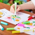 thumbnail image 7 of Shuttle Art Super Washable Markers, 30 Colors Broad Line Conical Tip Markers, Ultra Clean Coloring Book Marker Set, 7 of 7