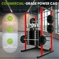 thumbnail image 3 of Adjustable Squat Rack, 1200LB Frame Power Rack, Multi-Functional Squat Rack Power Cage with J-Hooks for Home Gym Strength Training, 3 of 8
