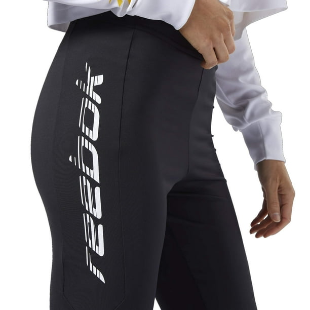 Reebok Womens Classics Advance Yoga Pants, Black, Large