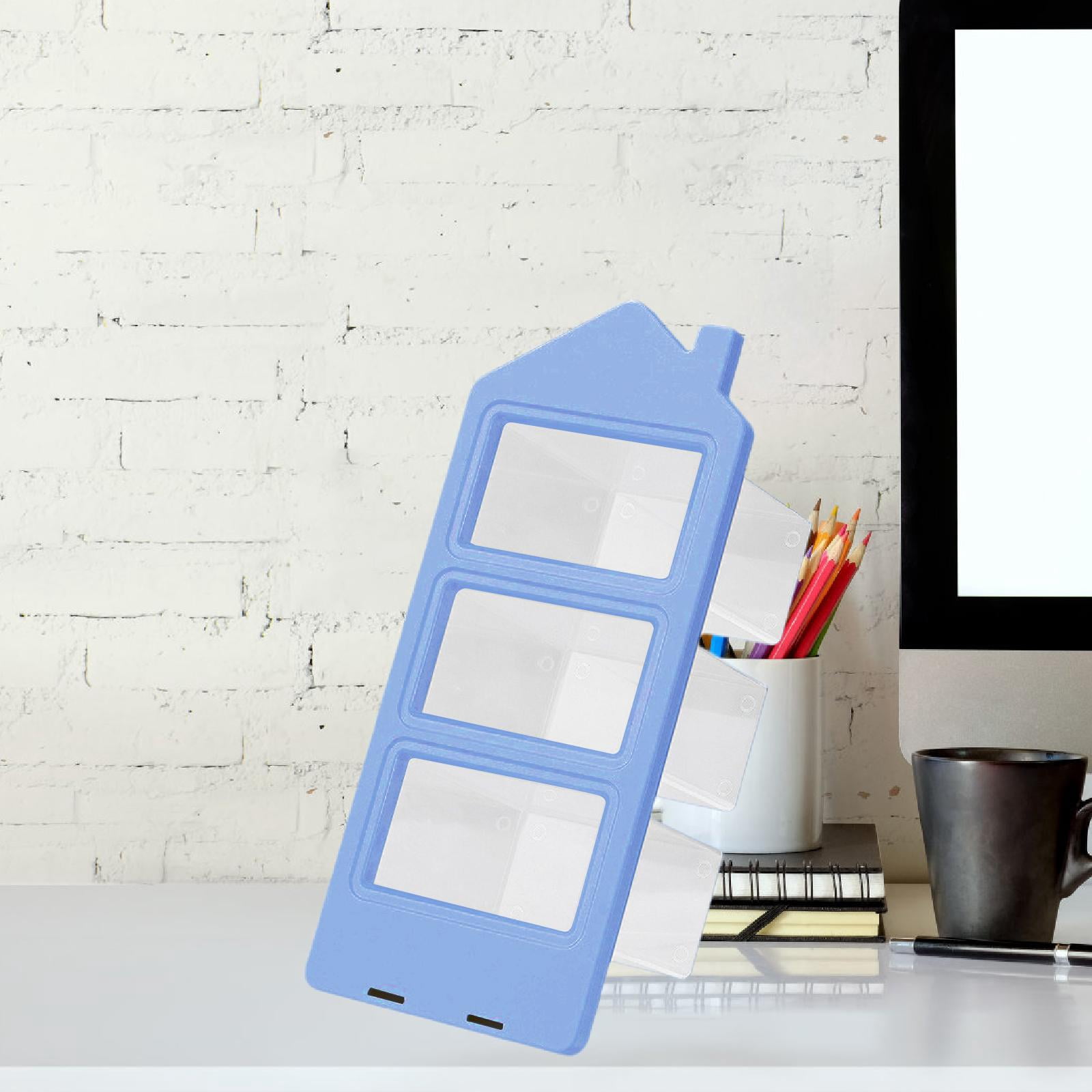 Bothyi Pen Cup Markers Storage Countertop Pencil Holder for Office Room Living Room Blue