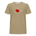 thumbnail image 5 of Tops para hombre, blusas y camisas de manga corta con cuello redondo para hombre, camiseta deportiva informal con estampado de corazones a la moda para hombre, blusa de poliéster de manga corta con cu, 5 of 5