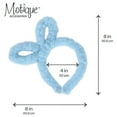 thumbnail image 4 of Motique Accessories Fuzzy Headband with Side Bunny Ears-Pale Blue, 4 of 4