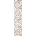 thumbnail image 1 of Unique Loom Blossom Floral Bright Color Area Rug 2' x 8' Runner Ivory/Blue, 1 of 1