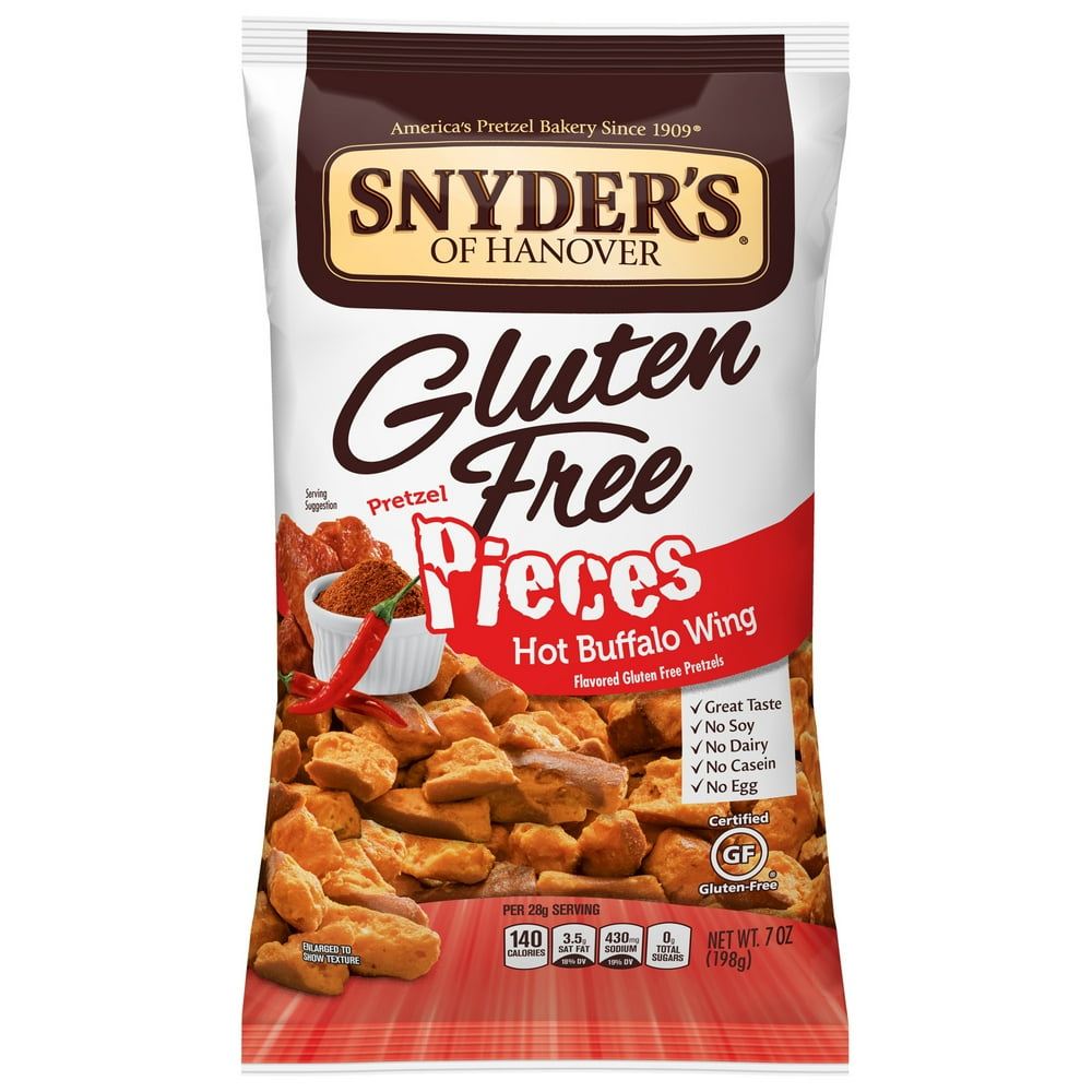 Snyder's of Hanover Gluten Free Pretzel Pieces, Hot Buffalo Wing, 7 Oz
