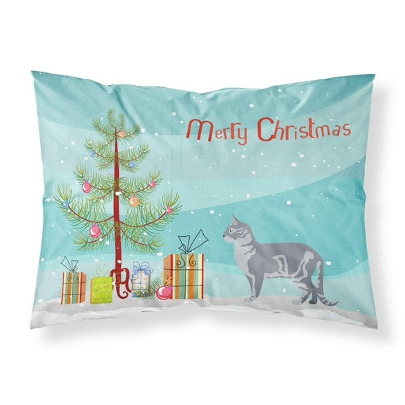 Australian Mist 2 Cat Merry Christmas Fabric Standard Pillowcase