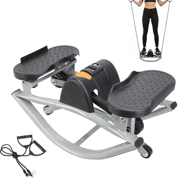 Rock Stepper Side to Side,2026 Lateral Rocking Fitness Stepper,Low-Impact Lateral Stepper with Digital Display,Workout Machine for Legs & Glutes for Home Apartment Dorm Office