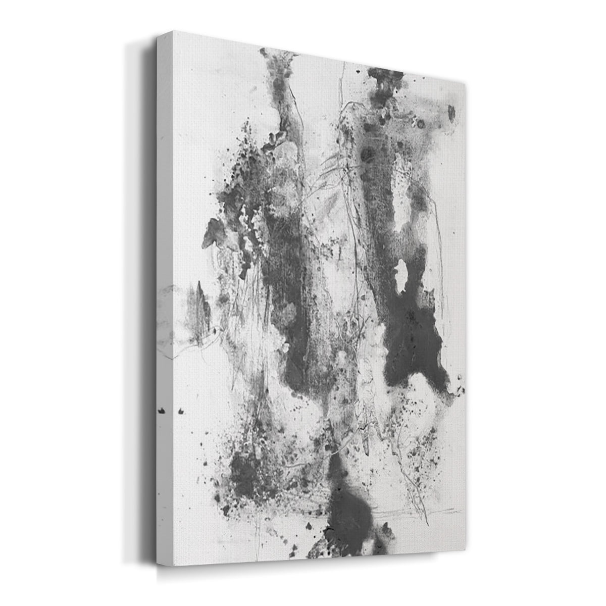 Graphite Abstract III Premium Gallery Wrapped Canvas - Ready to Hang
