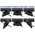 thumbnail image 3 of Upgrade Deluxe - Portable Foldable Comfortable TV Tray Table - Laptop, Eating, Drawing Tray Table Stand - Adjustable Height & Angle Tray - Sliding Adjustable Cup Holder - Upgraded Stability - Black, 3 of 8
