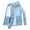 Blue, variant on Mdesiwst Men Summer Sunscreen Coat Hooded Thin Anti-UV Zipper Closure Solid Color Sunshade Long Sleeves Plus Size Fishing Men Summer Jacket Cycling Garment