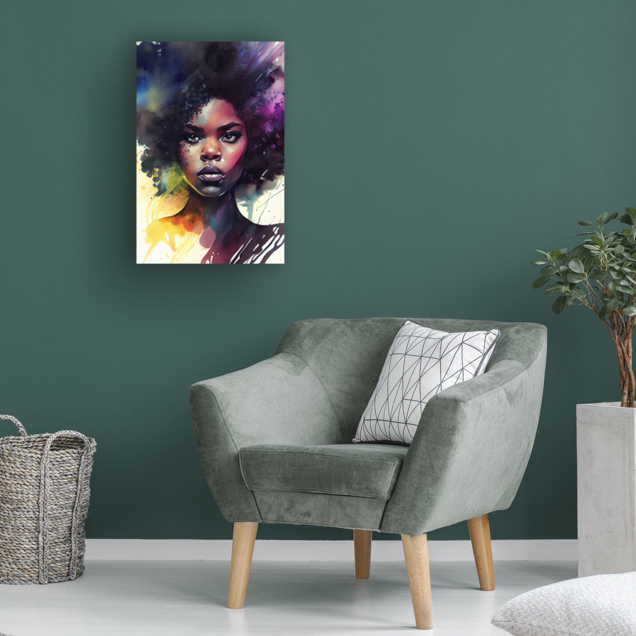 Canvas Wall Art - Sasha 'Rise III' Wall Art for Living Room, Bedroom, or Office Décor by Trademark Fine Art - 22 x 32 Inches