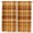 Orange, Brown, Cream, variant on Kitchen Curtains 54 Inches length, Brown Checked Window Treatment Curtain Drapes, Watercolor Coffee Buffalo Plaid Decorative Window Curtains for Bedroom Cafe, 52"x54", 2 Panels