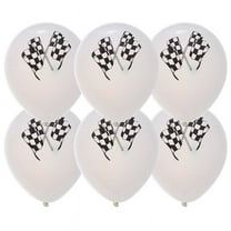 KALLORY 10Pcs Race Car Foil Balloons for Themed Party and Special Event Decorations