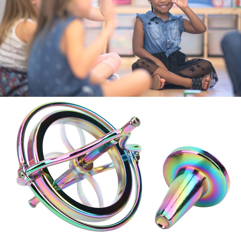 Mgaxyff Alloy Gyroscope Stress Relief Fingertip Toy Anti‑Gravity
