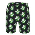 thumbnail image 4 of Ghostbusters Film Logo Men's Beach Shorts Swim Trunks Casual Quick Dry Board Shorts Swimwear with Mesh Lined and Pockets, 4 of 8