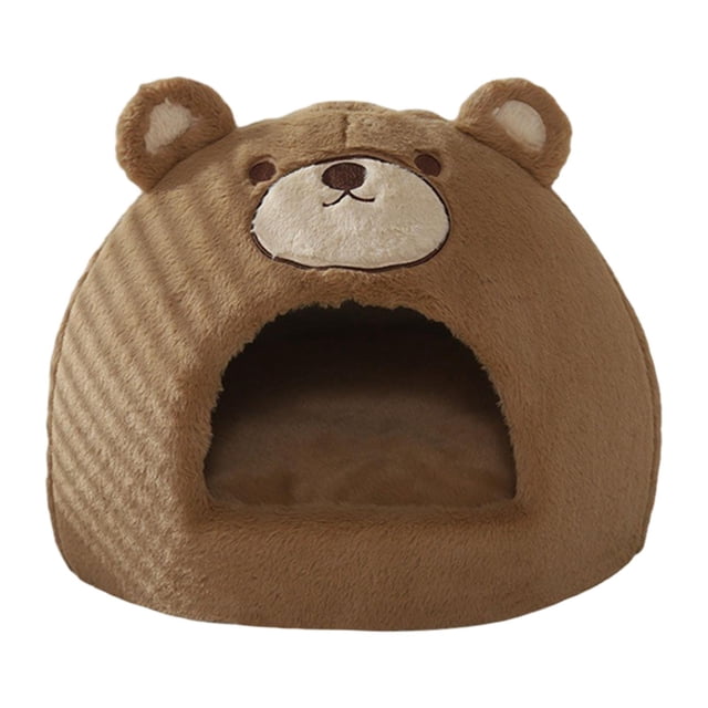 Nido semicerrado para gatos Yuyangstore cómodo y cálido base antideslizante resistente al viento M