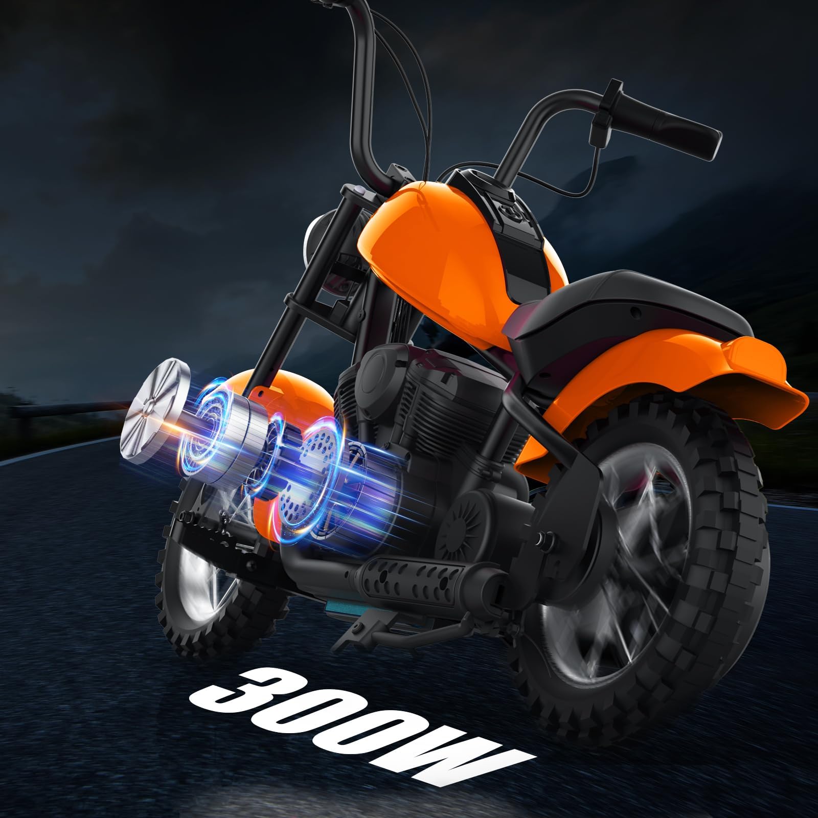 Litake 24V Electric Dirt Bike, 250W Electric Motorcycle w/LED Light, Leather Seat- Two Speed Max Up to 14MPH & 60 Minutes Continuous Motorbike for Kids/Teens