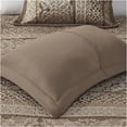 thumbnail image 6 of JERFIT Reversible King Size Jacquard Bedspread Set 5-Piece, Brown Gold Luxury Quilted Microfiber Bedding with Decorative Pillows, 6 of 8