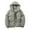 Grey, variant on Mens Outdoor Coat Long Sleeve Turn Down Collar Pocket Solid Color Down Jacket Autumn And Winter Unisex Jacket