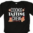 thumbnail image 4 of Inktastic Christmas Cookie Tasting Crew with Holiday Cookies Boys or Girls Long Sleeve Baby Bodysuit, 4 of 5