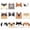 Dog, variant on 12Pack Cute Cat Sticky Notes,Cat Themed Party Favors Fun Kawaii Animal Sticky Notes Pads Bulk Cartoon Memo Self Adhesive Gift for Veterinary Tab Office Party Supplies