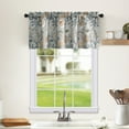 thumbnail image 2 of VOGOL Grey Flower Valances for Bedroom Window, Print Country Style Small Window Drapery Valance for Studio Porch Bathroom, 1 Panel, 52 x 18, 2 of 7