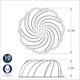 thumbnail image 5 of Molde para Bundt con Remolino Nordic Ware, 10 Tazas, Azul Crepúsculo, 5 of 6