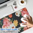 thumbnail image 4 of Long Mouse Pads for Desk,Pioneer Flower Floral Print Pattern Desk Mats on Top Of Desks, Desk Mouse Pad Extra Large with 3mm Non-Slip Base and Stitched Edge for Gaming,Office,Work,Home 35.4"x15.7", 4 of 6