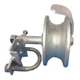 thumbnail image 2 of Rolling Gate Track Wheel for Sliding Chain Fence Heavy Duty Cast Iron Wheel with Galvinized coating, Rear with Hardware, 2 of 2