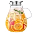 thumbnail image 1 of Jarra de vidrio Liuruiyu de 2500 ml con tapa, línea de escala precisa, 1 of 7
