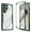 Green, variant on for Samsung Galaxy S24, Built-in PET Screen Protector Dual Layer Full Body Protective Hard PC Back Soft TPU Bumper Shockproof Phone Case for Galaxy S24(Black)