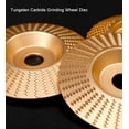 thumbnail image 5 of Juego de 4 discos de carburo de tungsteno para amolar madera, ideales para dar forma, lijar y cortar. Compatibles con amoladoras angulares de 115 mm o 125 mm., 5 of 5
