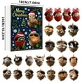 thumbnail image 3 of 2D Acrylic Advent Calendar with 24 Hanging Ornaments, Christmas Countdown Blind Box Gift with "Merry Christmas" Design,A, 3 of 7
