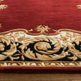 thumbnail image 3 of SAFAVIEH Naples Victoria Floral Wool Area Rug, Maroon/Beige, 3' x 5', 3 of 6