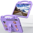 thumbnail image 2 of Dteck Kids Tablet Case for Samsung Galaxy Tab S10 FE Plus 13.1 inch (Model SM-X620/X626),Shockproof EVA Case Handle Stand with Shoulder Strap Cover for Galaxy Tab S10 FE+ 2025,Lightpurple, 2 of 8