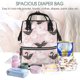 thumbnail image 5 of Easygdp Swan And Flowers2 para Bolsa de Bebé de Gran Capacidad con Múltiples Bolsillos, Bolsa de Pañales para Padres, Bolsa de Viaje Organizada y Elegante, 5 of 6