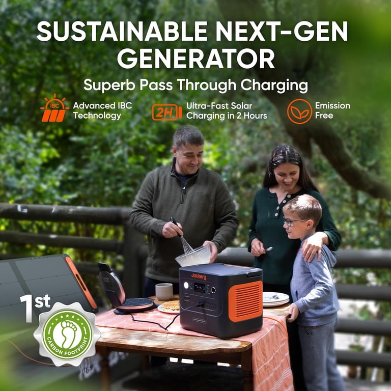 portable power station solar generators 1200W Portable Power Station 960Wh Solar Generator LiFePO4 Battery GS2400i