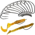 thumbnail image 5 of 50pcs Wide High Carbon Steel Offset Worm Hooks Offset Wide Gap Strong Sharp Soft Bait Jig Fish Hooks For Bass Fish Hook High Carbon Steel Fishing Hook #1 5/0 (1/0), 5 of 7