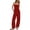 Red, variant on Women Jumpsuits for Summer Casual Strapless Sleeveless with Pockets, One-Piece Romper for Party and Travel Beige XL