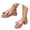 Pink, variant on HNMKIU Women's Sandals Elegant Square Toe Slides with Bow Detail Comfortable Mid Heel Style for Women with Wide Feet Option Beach Shoes Beige,6