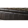 thumbnail image 2 of Homelegance Banc d'Appoint en Cuir avec Rangement et Coffre Ottoman, Marron, 2 of 4