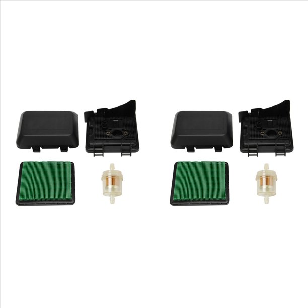 2X 17220-ZM0-030 17231-Z0L-050 Cubierta de la Caja del Filtro de Aire + 17211-ZL8-023 Filtros de Aire para GCV160 Motor HRB216 CortacéSped