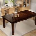 thumbnail image 4 of Furniture of America Arlen Wood Extendable Dining Table in Dark Cherry, 4 of 8