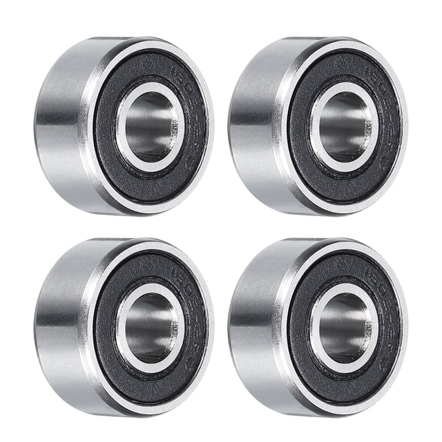 1602-2RS Roulement à Billes à Rainure Profonde, 4 Pcs, 6mm x 18mm x 8mm, Z2 Double Caoutchouc