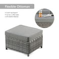 thumbnail image 4 of Ovios 3-Piece Outdoor Furniture Set All-Weather Wicker Patio Sofa with Cushions for Conversations, 4 of 5