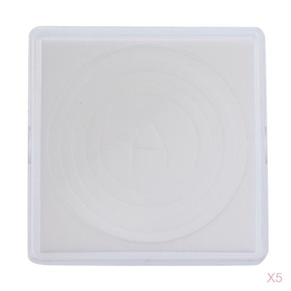 100x Cápsulas de monedas cuadradas transparentes Portamonedas Cajas de monedas Compartimentos de monedas Cápsulas de monedas para accesorios de colecc Zulema Estuche para monedas