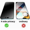 thumbnail image 5 of Privacy Glass Screen Protector [1 pack] for iPhone 16 pro 6.3-inch [easy to install] matte peep-proof tempered screen, 5 of 8