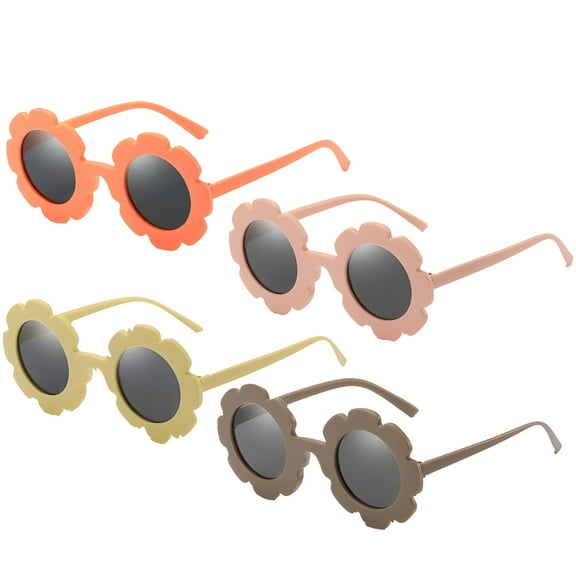 GJX 4Pcs Toddler Sunglasses Age 2-4,Elegant Toddler Sunglasses,Lightweight Frame Design,Crafted for Ultimate Comfort Toddler Sunglasses Age 1-2,Multicolor