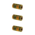 thumbnail image 1 of Justharion 150D 1mm Rainbow Color Flat Waxed Thread Leather Stitching Sewing Craft Style A 3Set, 1 of 6