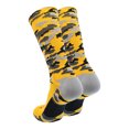 thumbnail image 2 of TCK Woodland Camo Elite Basketball Football Lacrosse proDRI Crew Socks (Gold, Small), 2 of 2