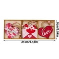 thumbnail image 3 of Valentine Wooden Ornaments Set, Hanging Pink Wood Tag Slices Valentines Day Tree Decorations for Car Home Party Decor, Valentine Day Gift for Lover, 9Pcs, 9.4x3.5in, 3 of 6